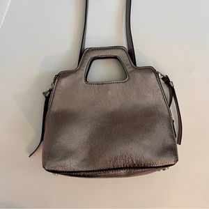 Zara | metallic mini bag EUC
